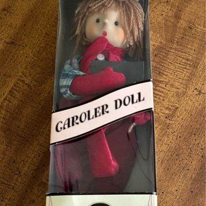 NIB - Vintage Christmas 1992 - 12" Handcrafted CAROLER DOLL
